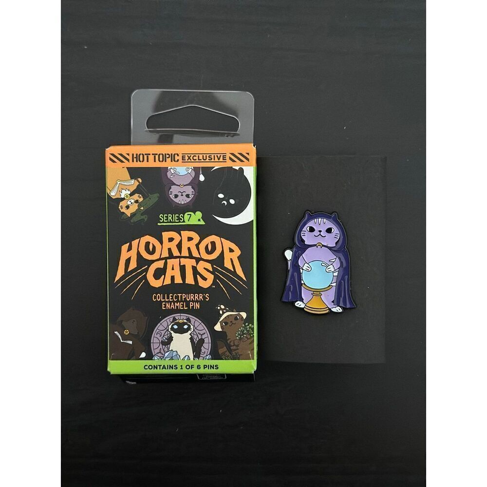 Horror Cats Magical Fortune Teller Cat Enamel Pin
